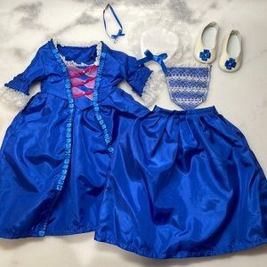8-piece Felicity American Girl Christmas/Holiday Gown